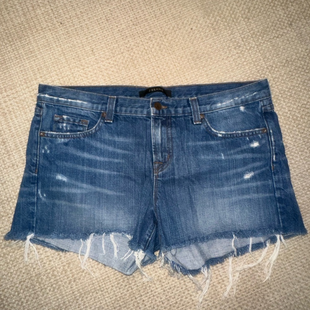 J Brand Distressed Cut Off Denim Short Libra - Size 30